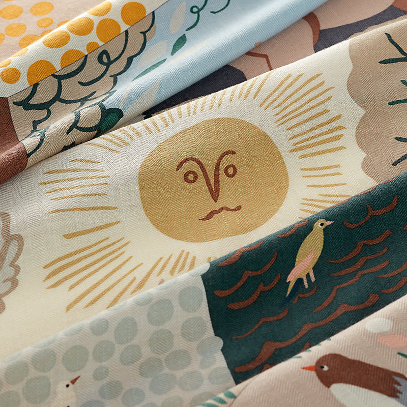 【ギフトなどに】HERMES Le Livre d'Esope スカーフ Le Livre d'Esope shawl 140 | Hermès Mainland China